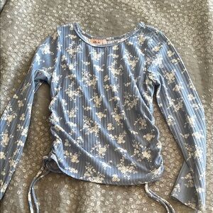 Willow Blue Floral Kids Top